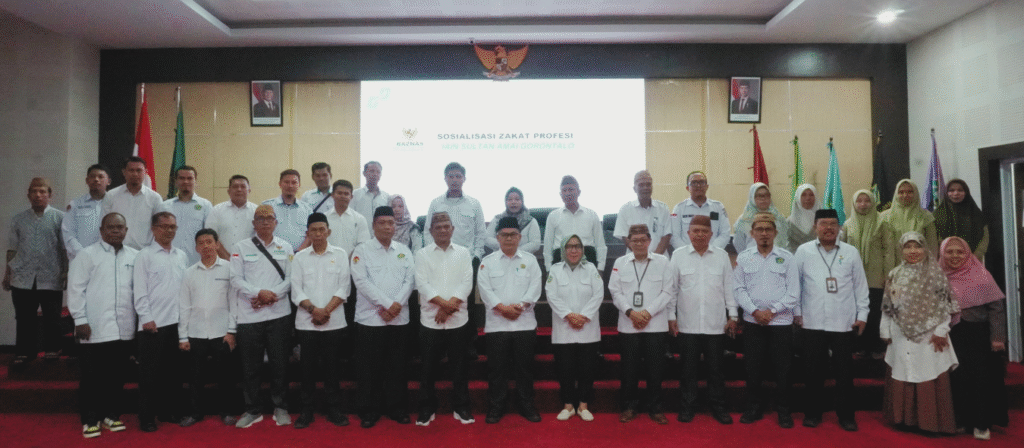 IAIN Sultan Amai Gorontalo Bersama BAZNAS Provinsi Gorontalo Gelar Sosialisasi Pengumpulan Zakat melalui UPZ